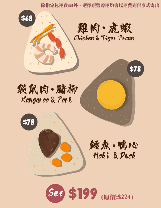 寵物慢煮鮮肉糭 Slow-cooked Meat Dumplings