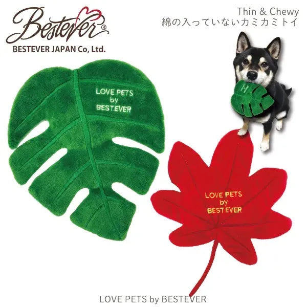 Japan Bestever Monstera plush toy 龜背葉玩發聲具