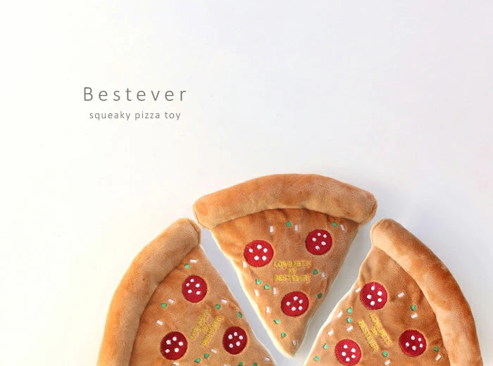 Japan Bestever Pizza plush toy 薄餅發聲玩具