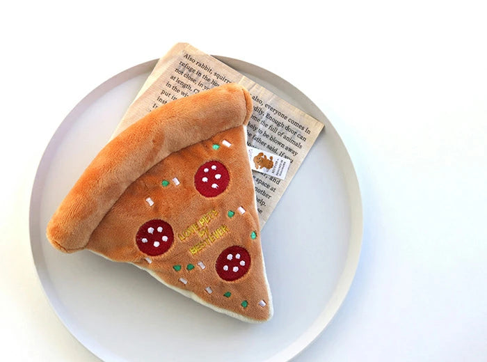 Japan Bestever Pizza plush toy 薄餅發聲玩具