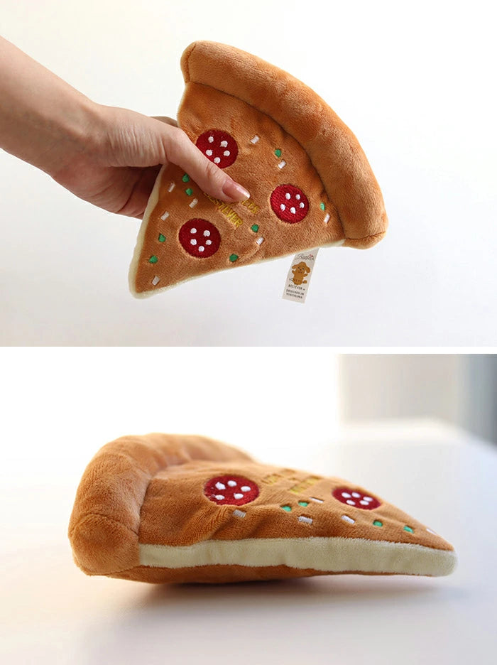 Japan Bestever Pizza plush toy 薄餅發聲玩具