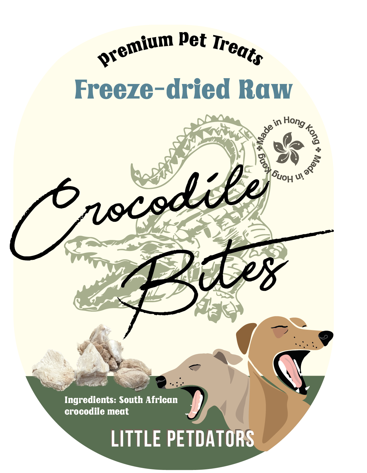 Freeze-dried Crocodile Bites 凍乾鱷魚肉粒