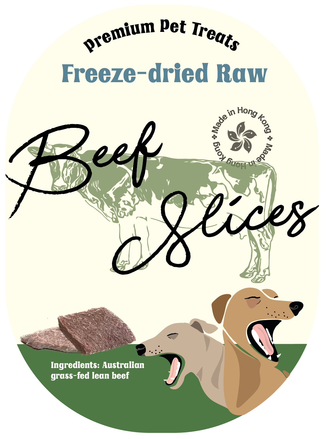 Freeze-dried Grass-fed Beef Slices 凍乾草飼牛肉片