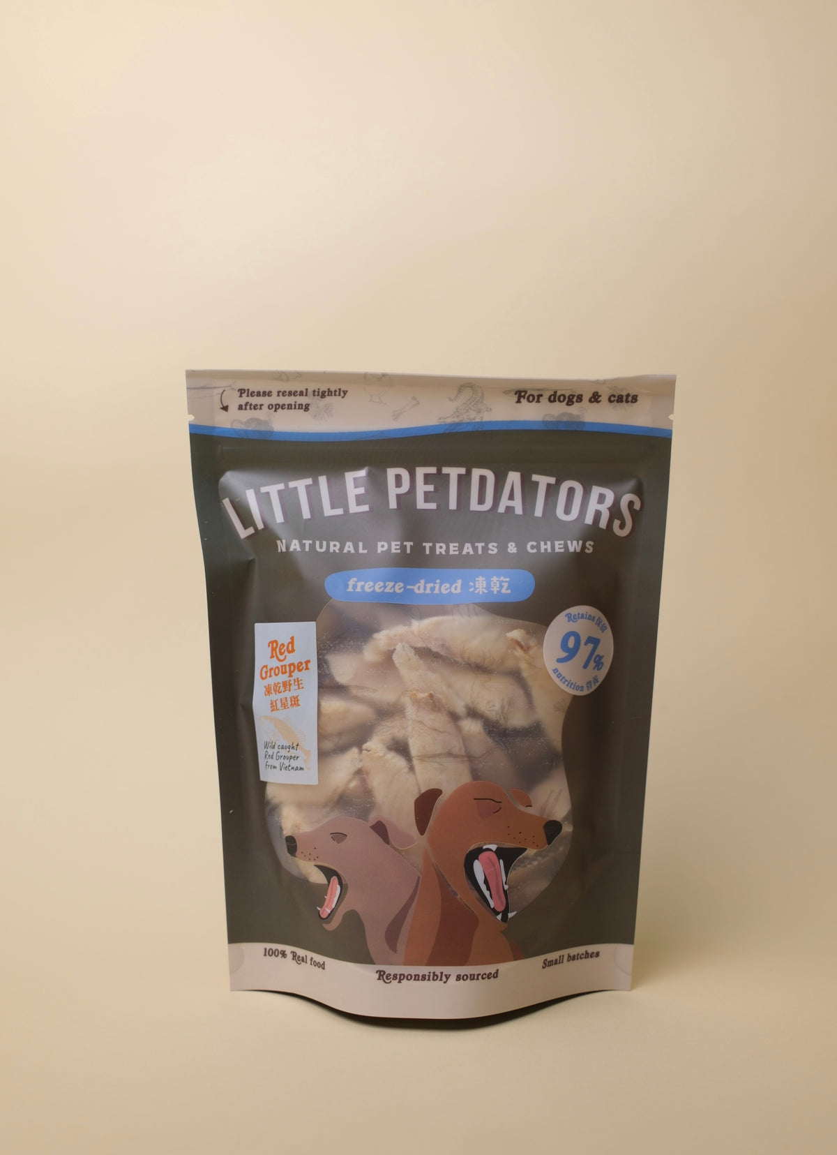 Freeze-dried Wild Red Grouper Slices 凍乾野生紅星斑片
