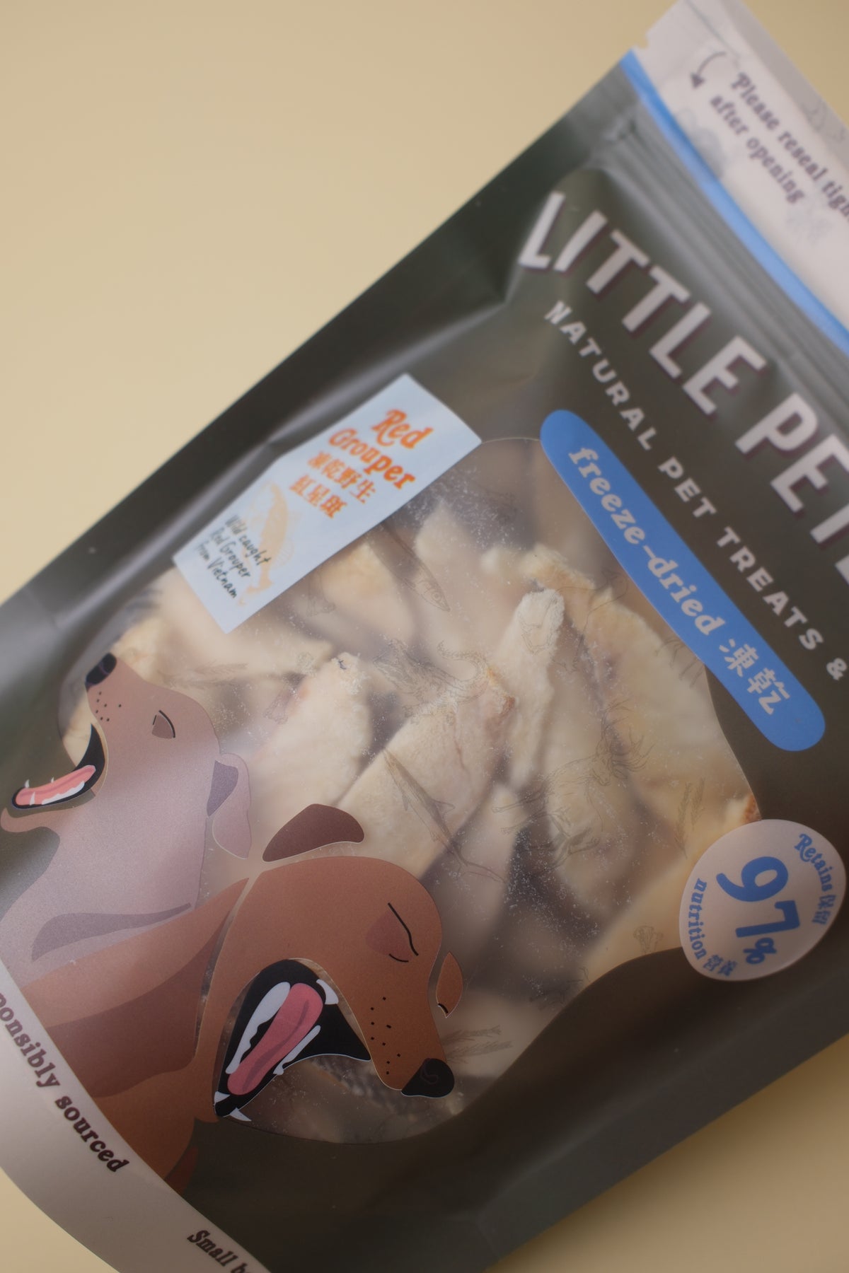 Freeze-dried Wild Red Grouper Slices 凍乾野生紅星斑片