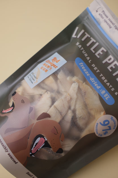 Freeze-dried Wild Red Grouper Slices 凍乾野生紅星斑片