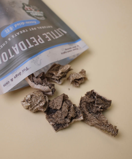 Freeze-dried South African Green Tripe 凍乾南非綠牛肚 (黑栢葉)