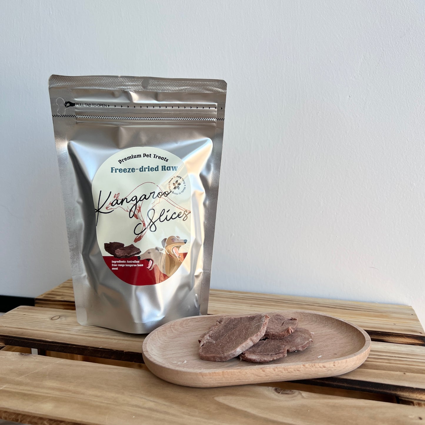 Freeze-dried Kangaroo Slices 凍乾走地袋鼠肉