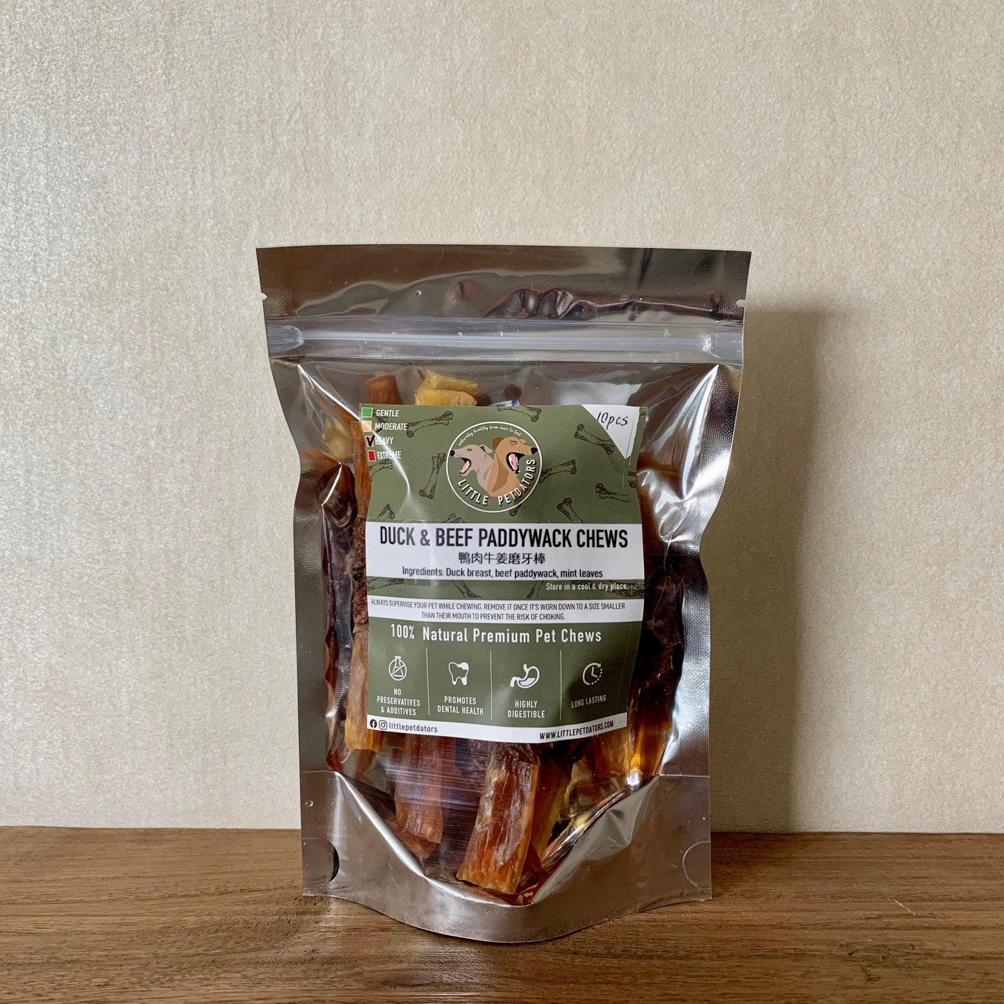 Duck & Beef Paddywack Chews 鴨肉牛姜磨牙棒