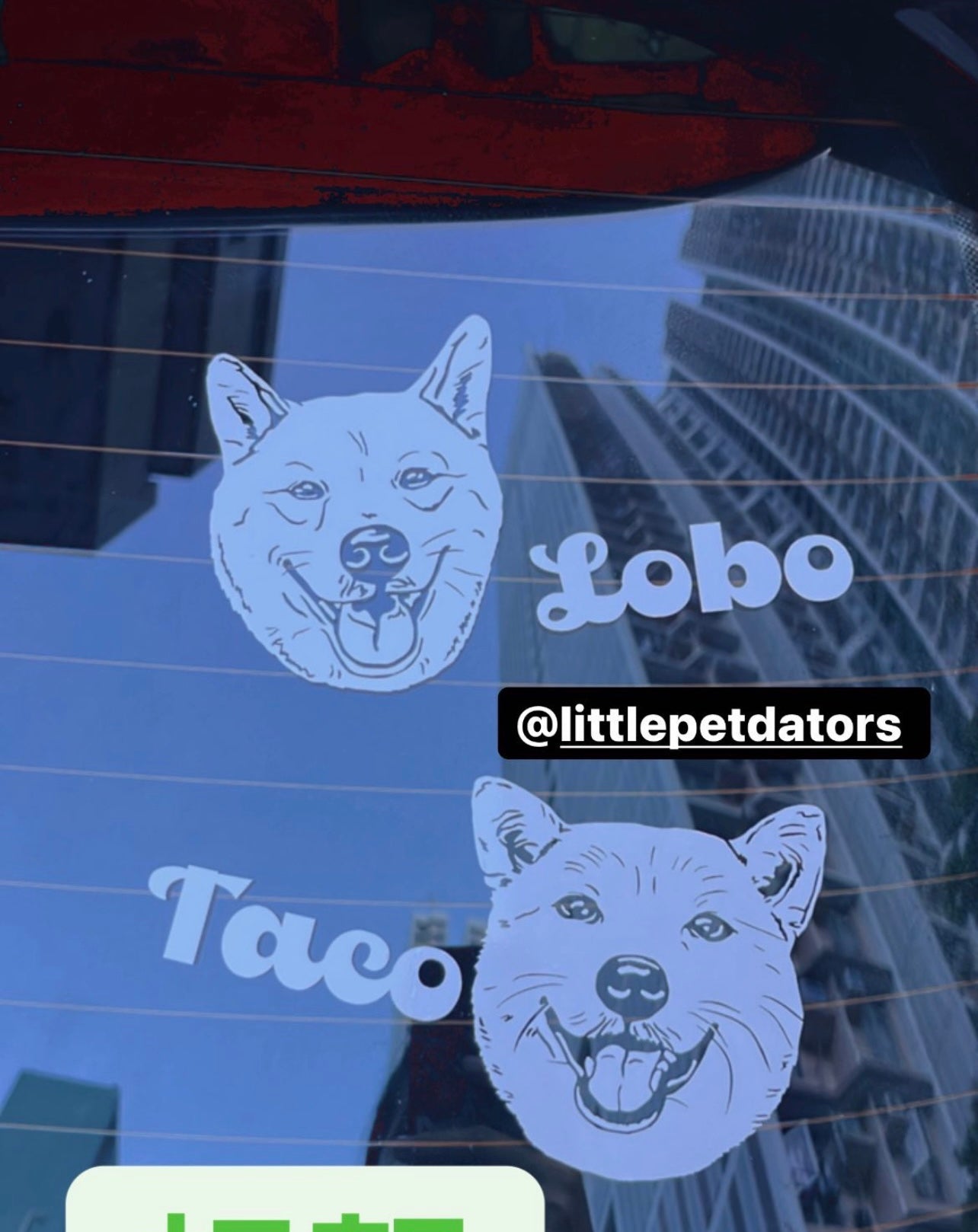 Personalized Car Decal x2 sets (Permanent)