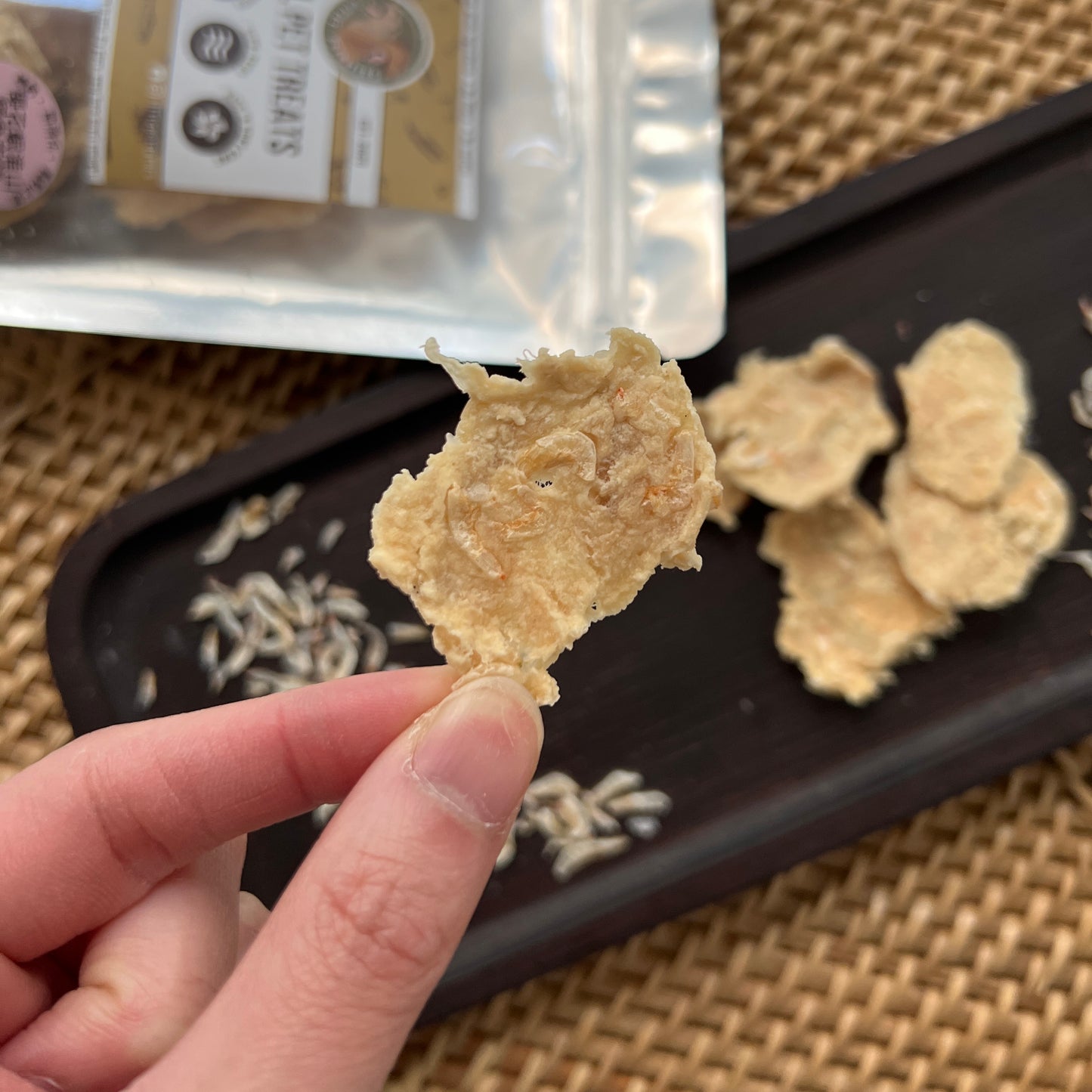 櫻花蝦淮山鱷魚肉脆片 Sakura Shrimp & Chinese Yam Crocodile Crackers