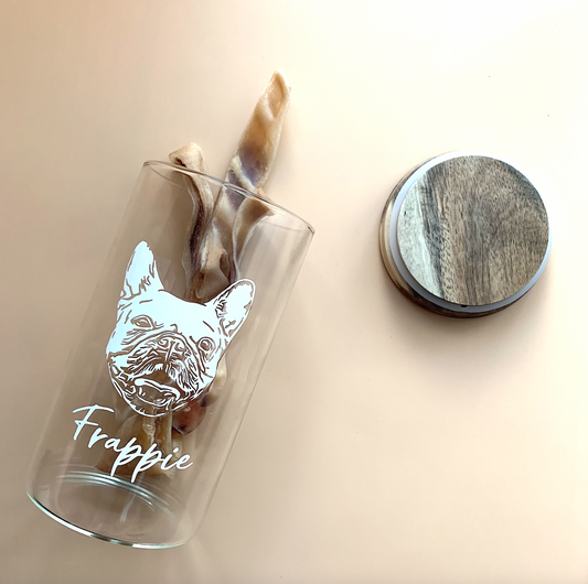 Personalized Glass Treat Jar