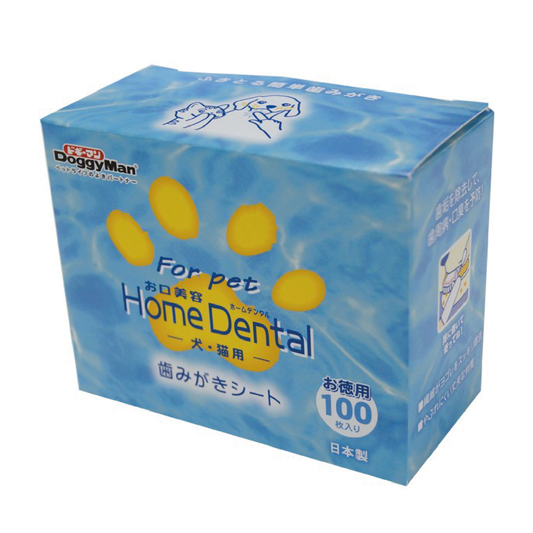 Doggyman Dental Dry Polishing Sheets 寵物抹牙乾布 (100pcs) *Made in Japan 日本製造*