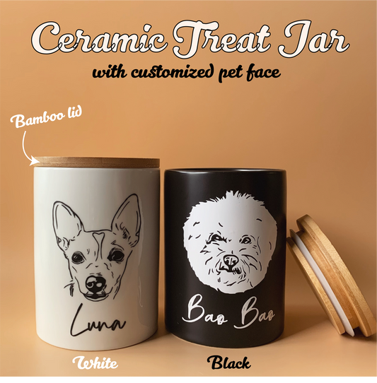 Personalized Ceramic Treat Jar